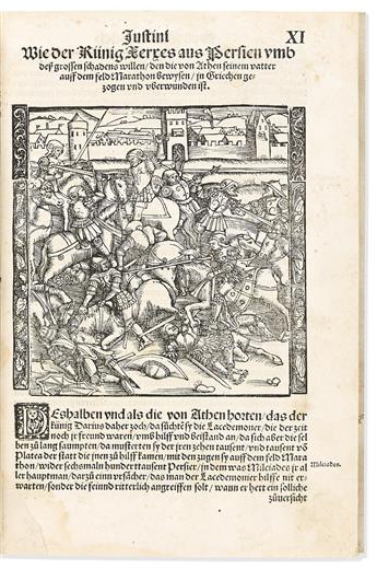 Justinus trans. Hieronymus Boner (c. 1490-1556) Des Hochberümptesten Geschicht Schreybers Justini / Warhafftige Hystorien.